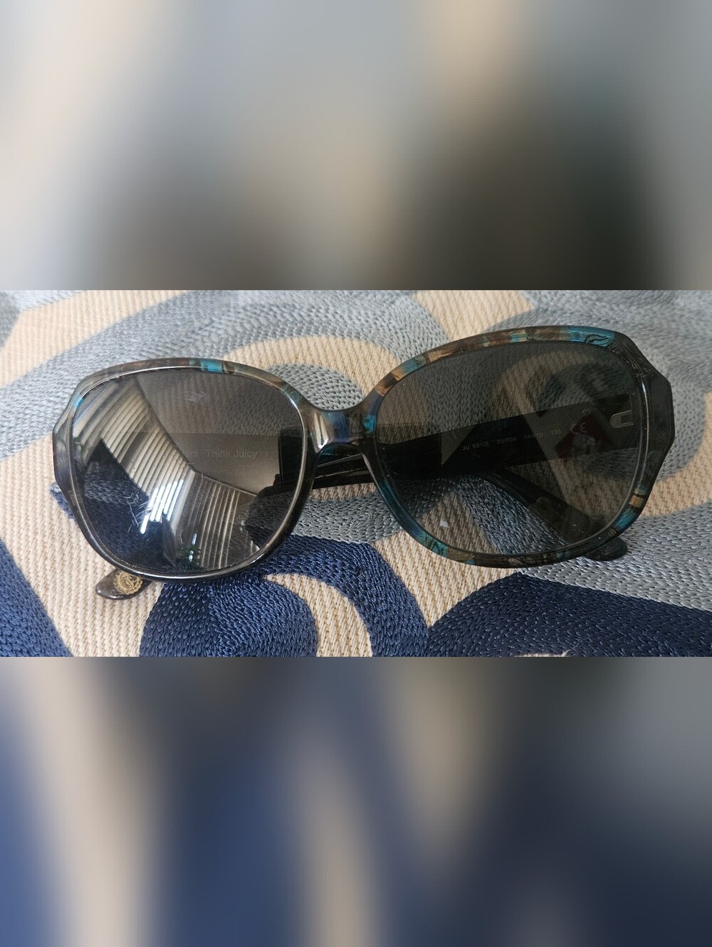 Juicy Couture "Think Juicy" (Model JU 591/S) oversized sunglasses. Frames Only.